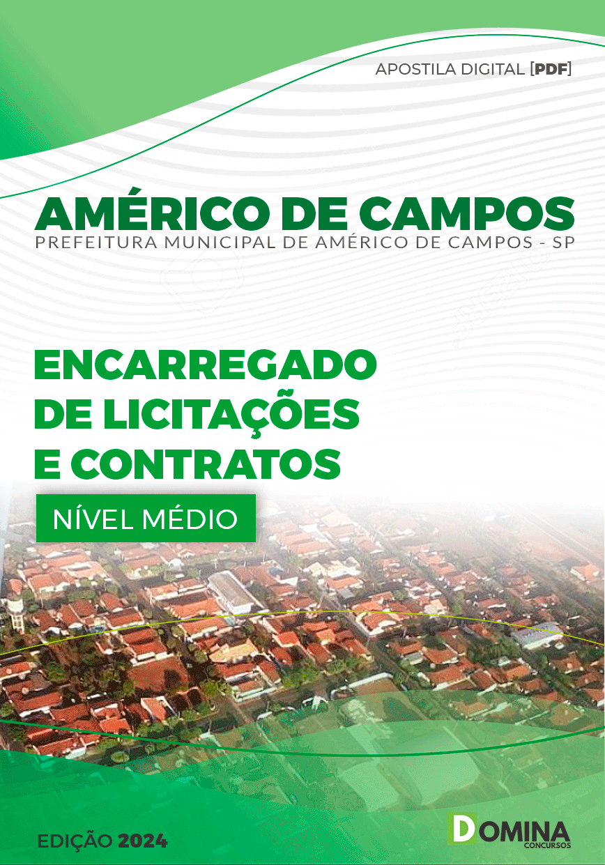 Pref Américo de Campos SP 2024 Encarregado de Licitações