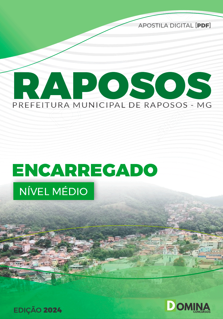Apostila Pref Raposos MG 2024 Encarregado