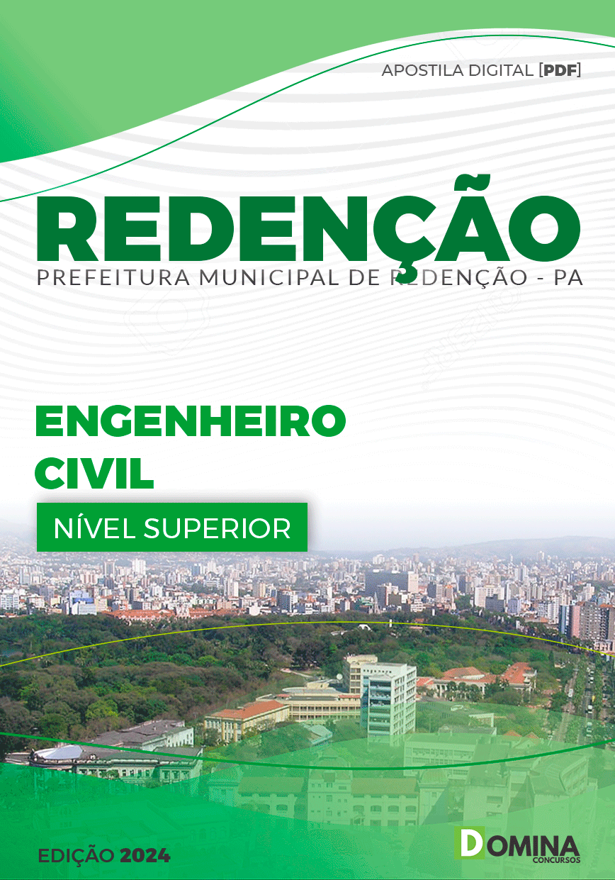 Apostila Pref Redenção PA 2024 Engenheiro Civil