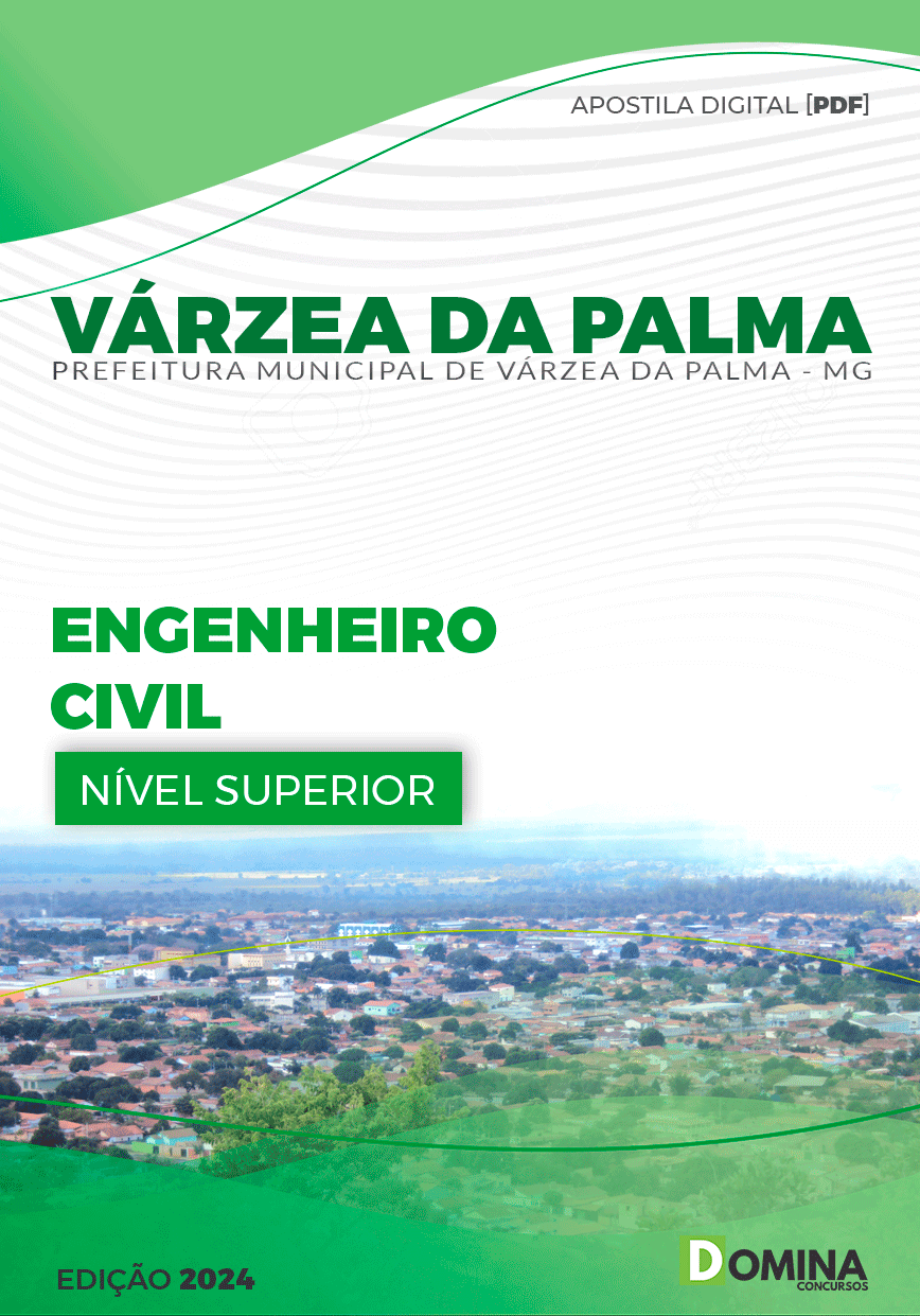 Apostila Pref Várzea da Palma MG 2024 Engenheiro Civil