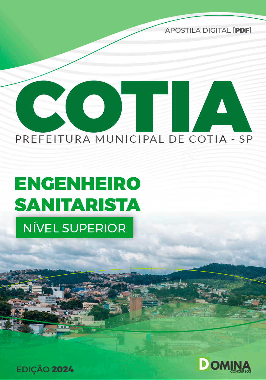 Apostila Concurso Pref Cotia SP 2024 Engenheiro Sanitarista