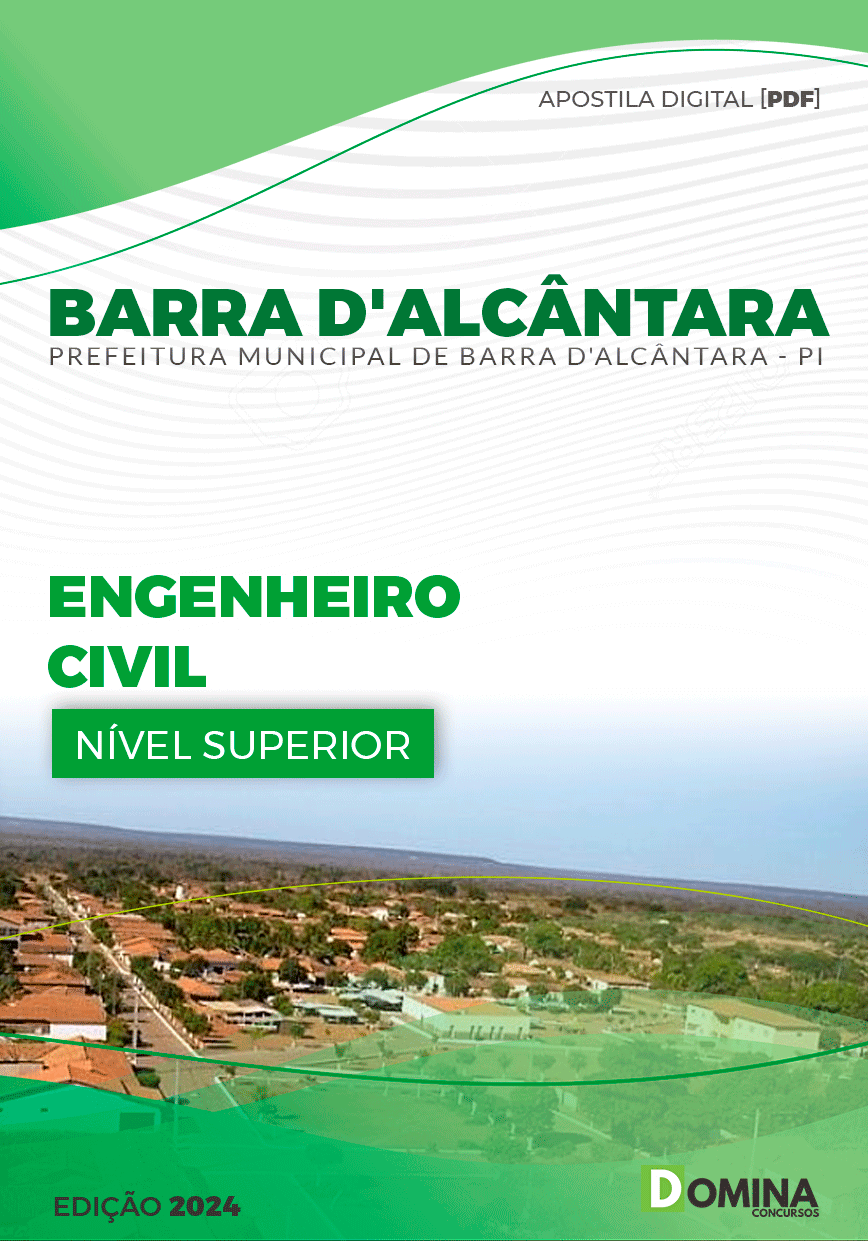 Apostila Pref Barra D'Alcântara PI 2024 Engenheiro Civil