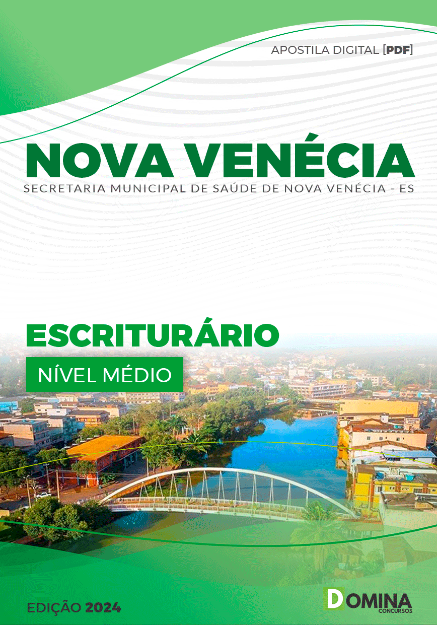 Apostila SMS Nova Venécia ES 2024 Escriturário