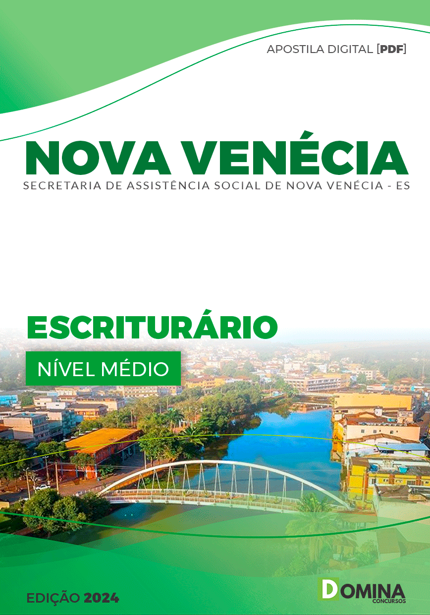 Apostila SAS Nova Venécia ES 2024 Escriturário
