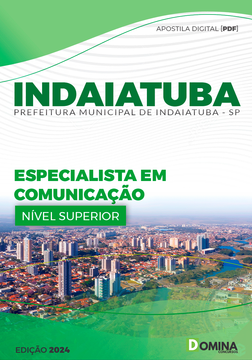 Apostila Pref Indaiatuba SP 2024 Especialista Comunicação