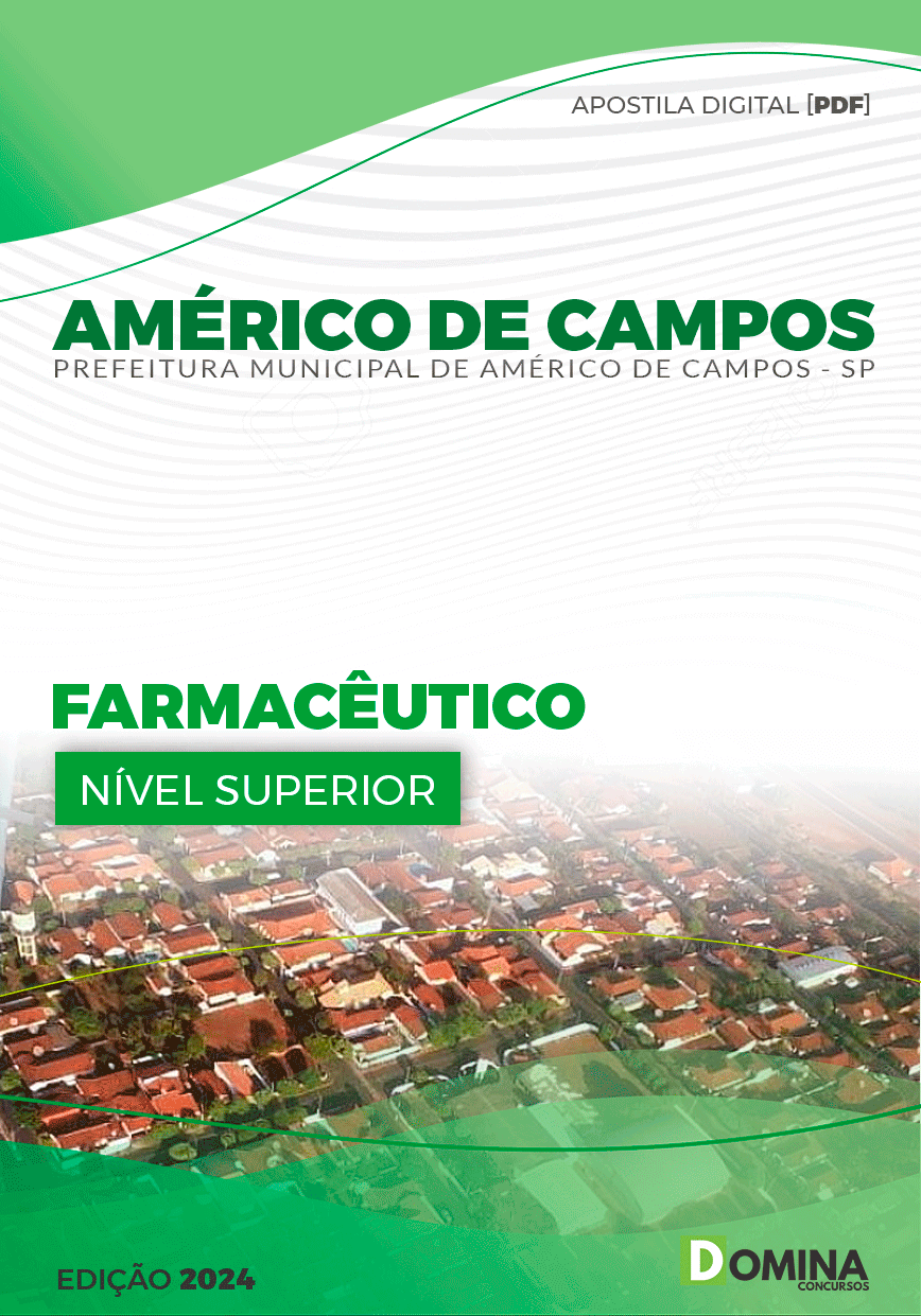 Pref Américo de Campos SP 2024 Farmacêutico