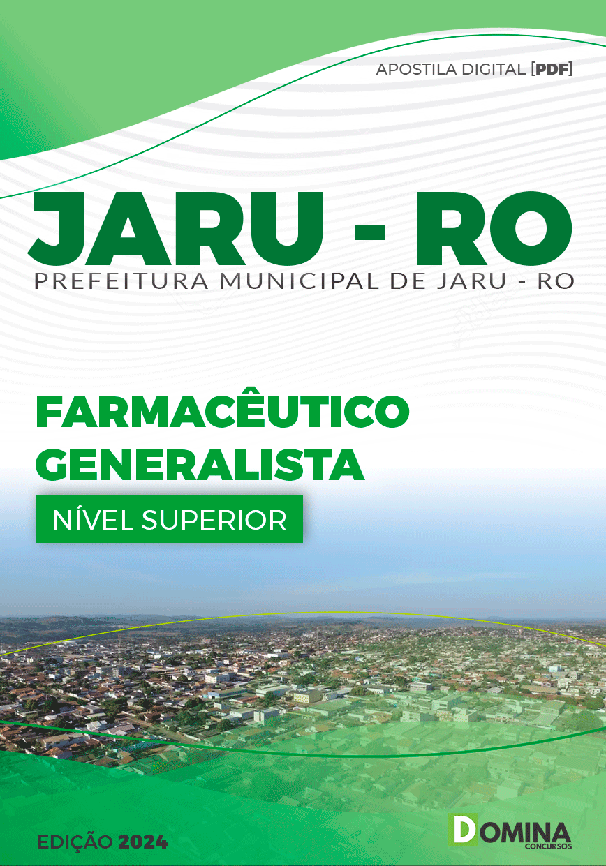 Apostila Pref Jaru RO 2024 Farmacêutico Generalista