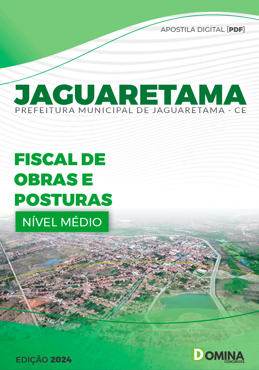 Apostila Pref Jaguaretama CE 2024 Fiscal Obra Postura