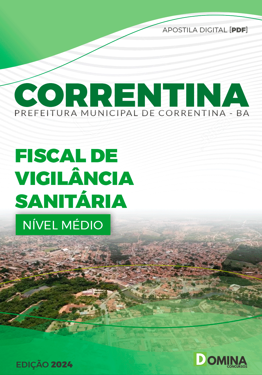 Apostila Pref Correntina BA 2024 Fiscal Vigilância Sanitária