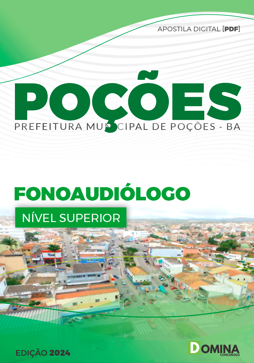 Apostila Pref Poções BA 2024 Fonoaudiólogo