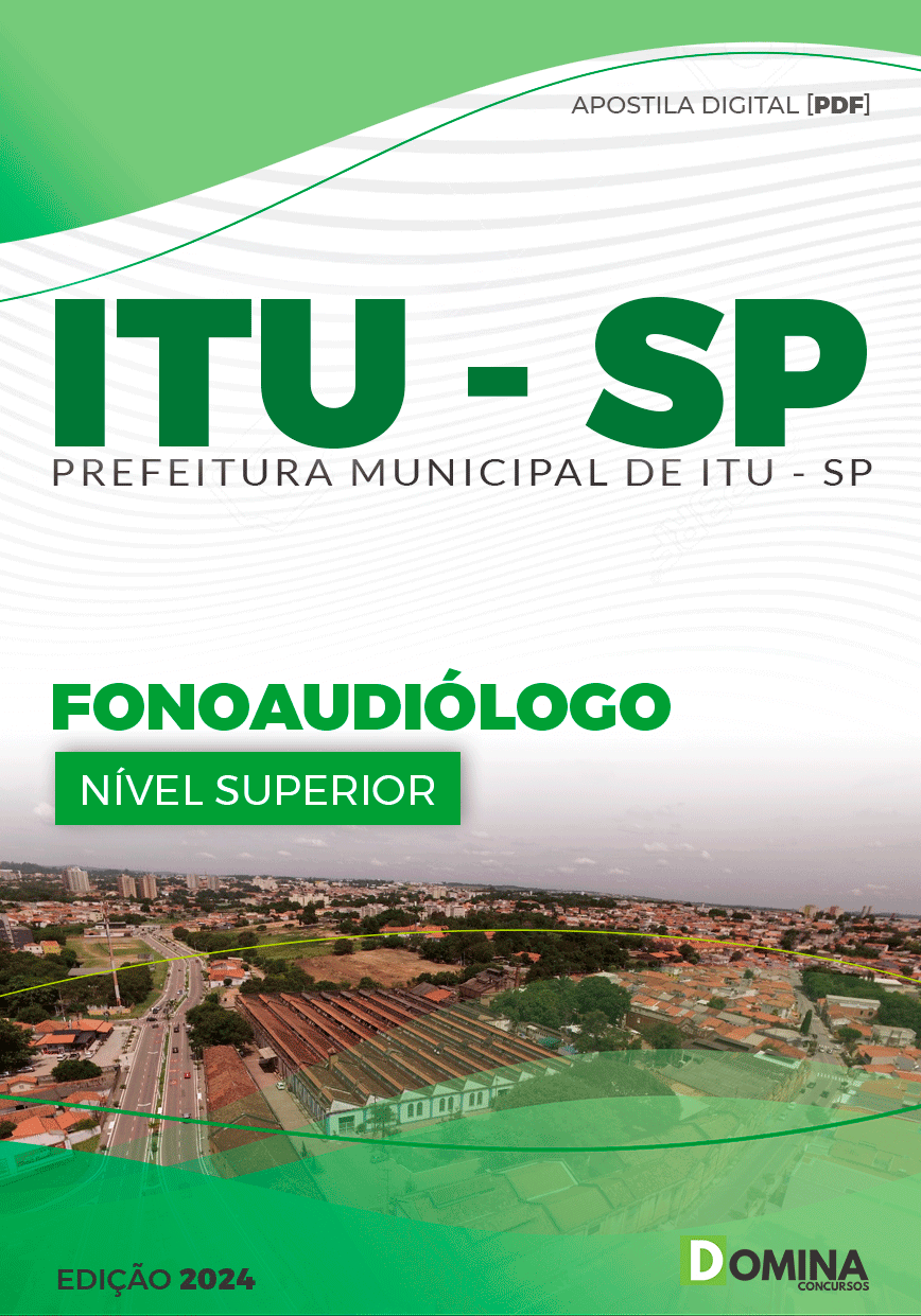 Apostila Pref Itu SP 2024 Fonoaudiólogo