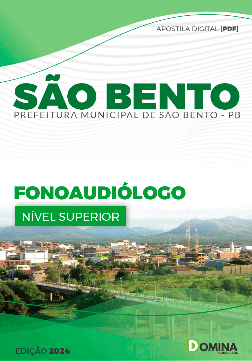 Apostila Pref São Bento PB 2024 Fonoaudiólogo