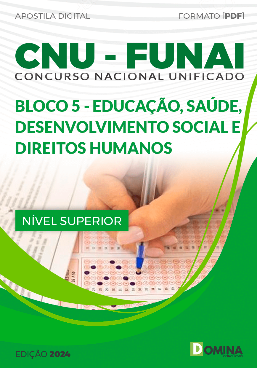Apostila CNU FUNAI Bloco 5 Educação Saúde Desenvolvimento