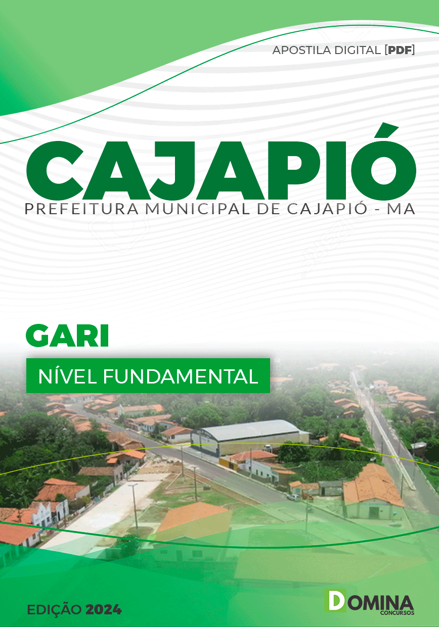 Apostila Pref Cajapió MA 2024 Gari