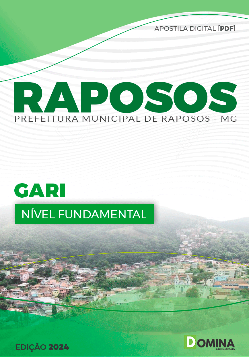 Apostila Pref Raposos MG 2024 Gari