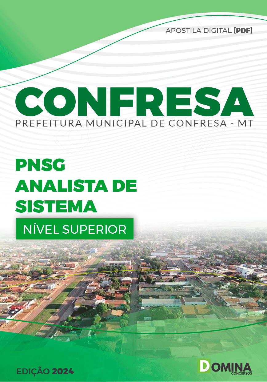 Apostila Pref Confresa MT 2024 Analista de Sistema