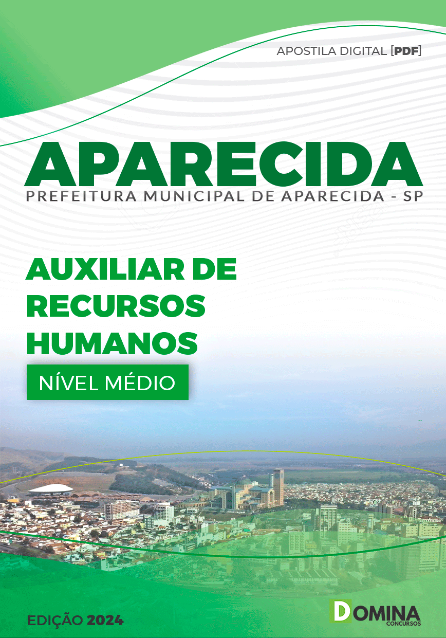 Apostila Pref Aparecida SP 2024 Auxiliar de Recursos Humanos