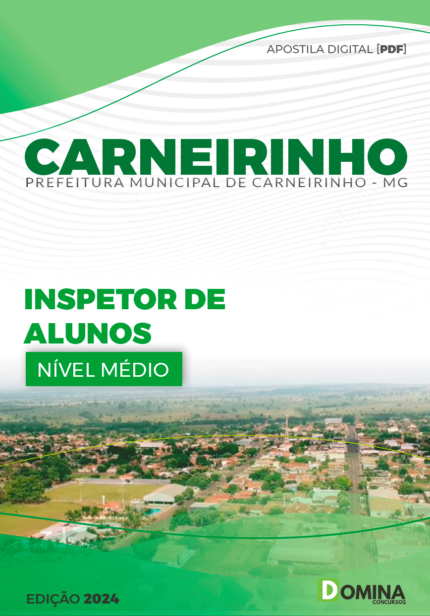 Apostila Pref Carneirinho MG 2024 Inspetor de Alunos
