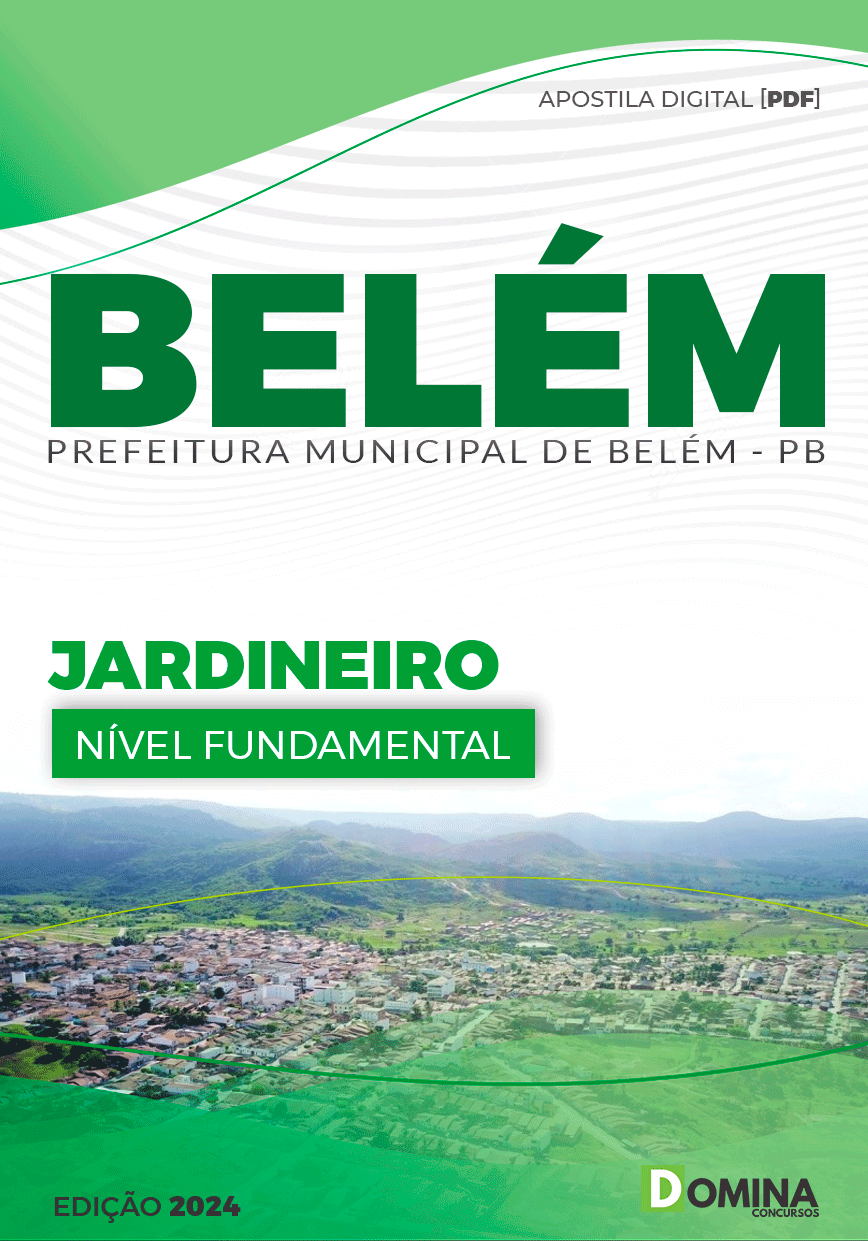Apostila Pref Belém PB 2024 Jardineiro