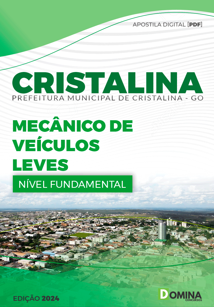 Apostila Pref Cristalina GO 2024 Mecânico Veículos Leves