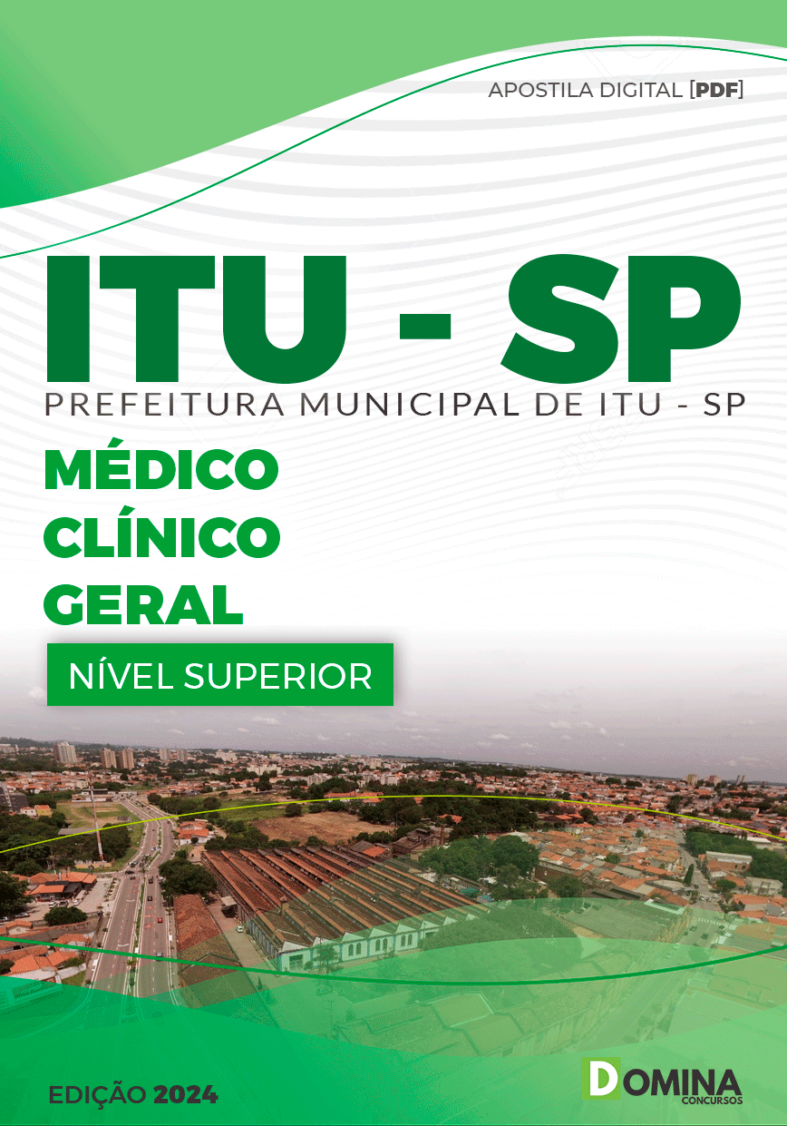 Apostila Pref Itu SP 2024 Médico Clínico Geral