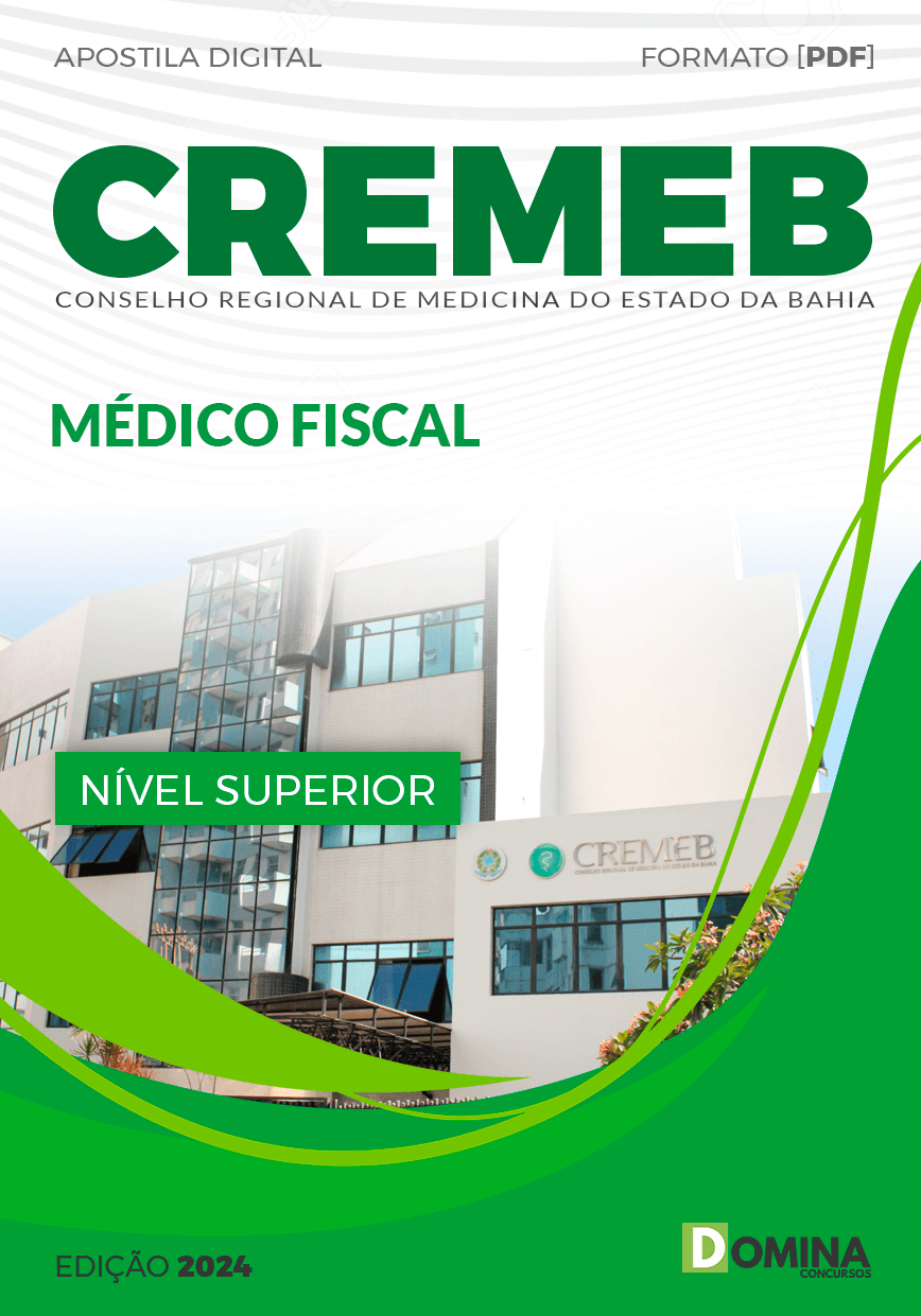 Apostila CREMEB BA 2024 Médico Fiscal