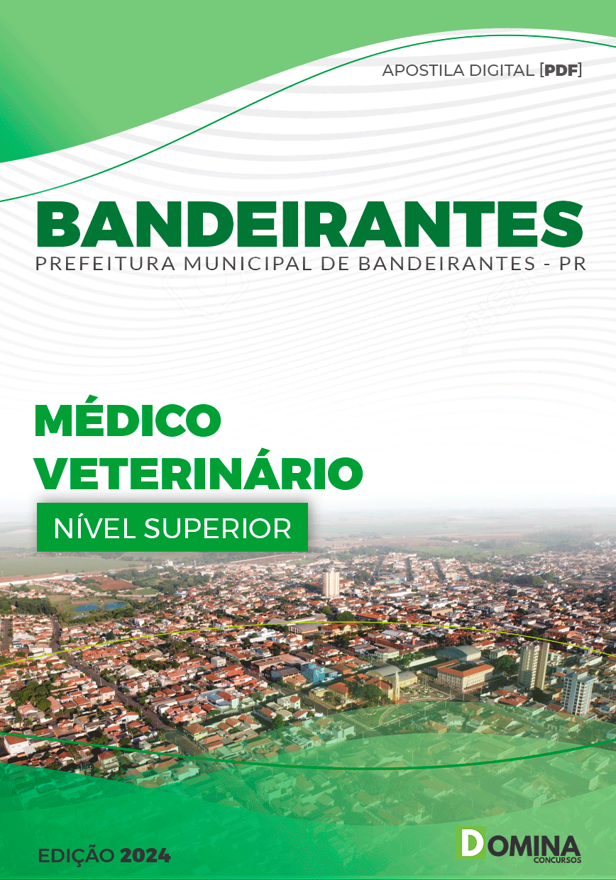 Apostila Pref Bandeirantes PR 2024 Médico Veterinário