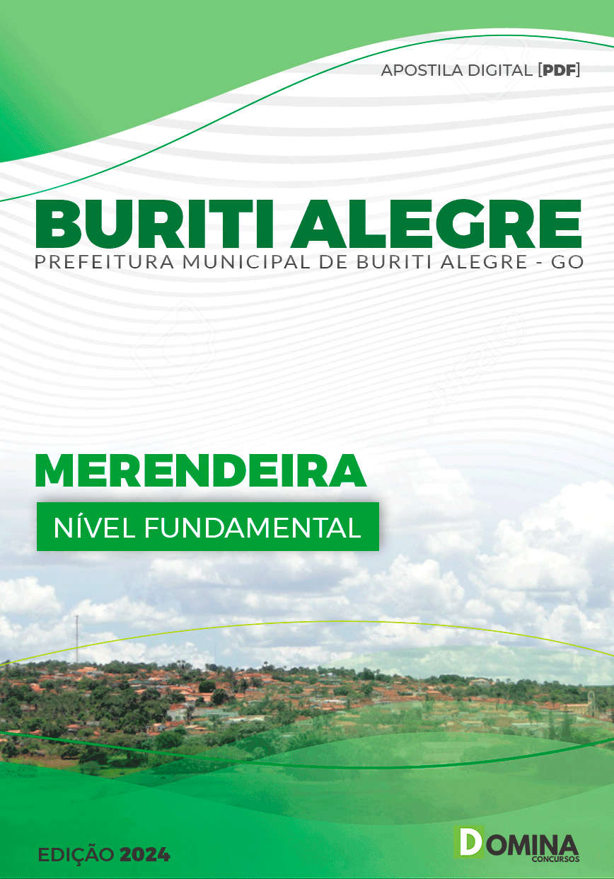 Apostila Pref Buriti Alegre GO 2024 Merendeira