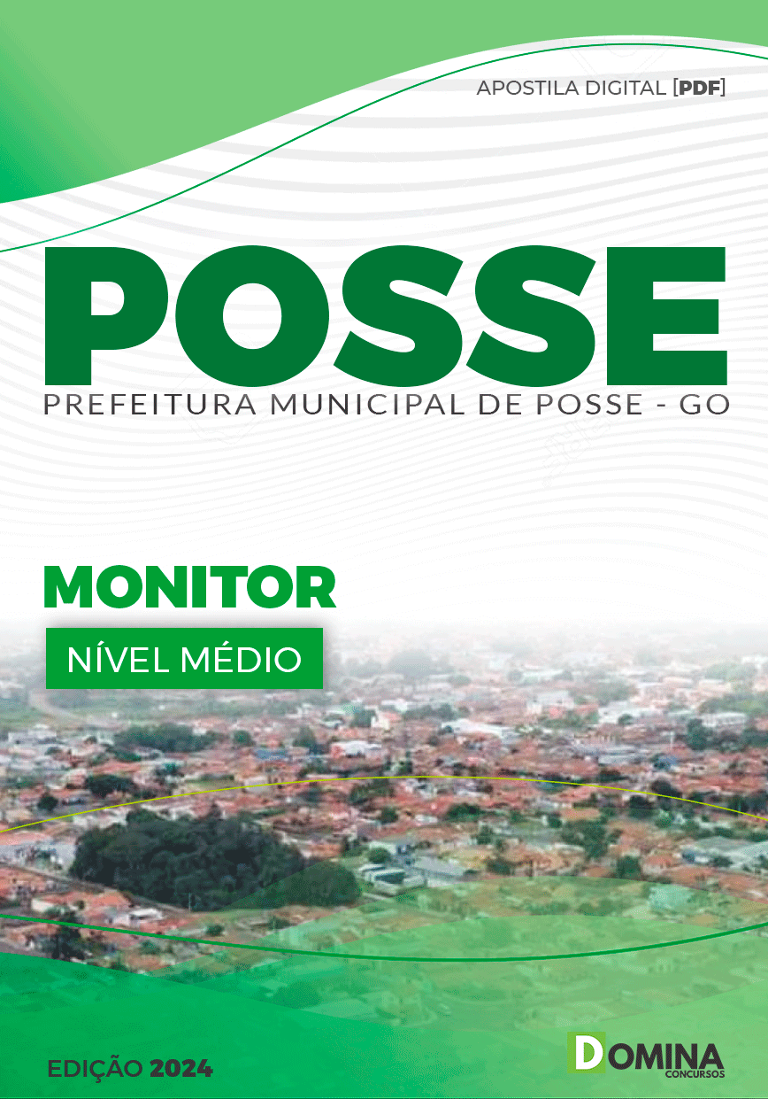 Apostila Pref Posse GO 2024 Monitor