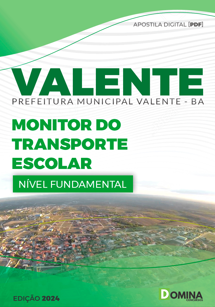 Apostila Pref Valente BA 2024 Monitor de Transporte Escolar