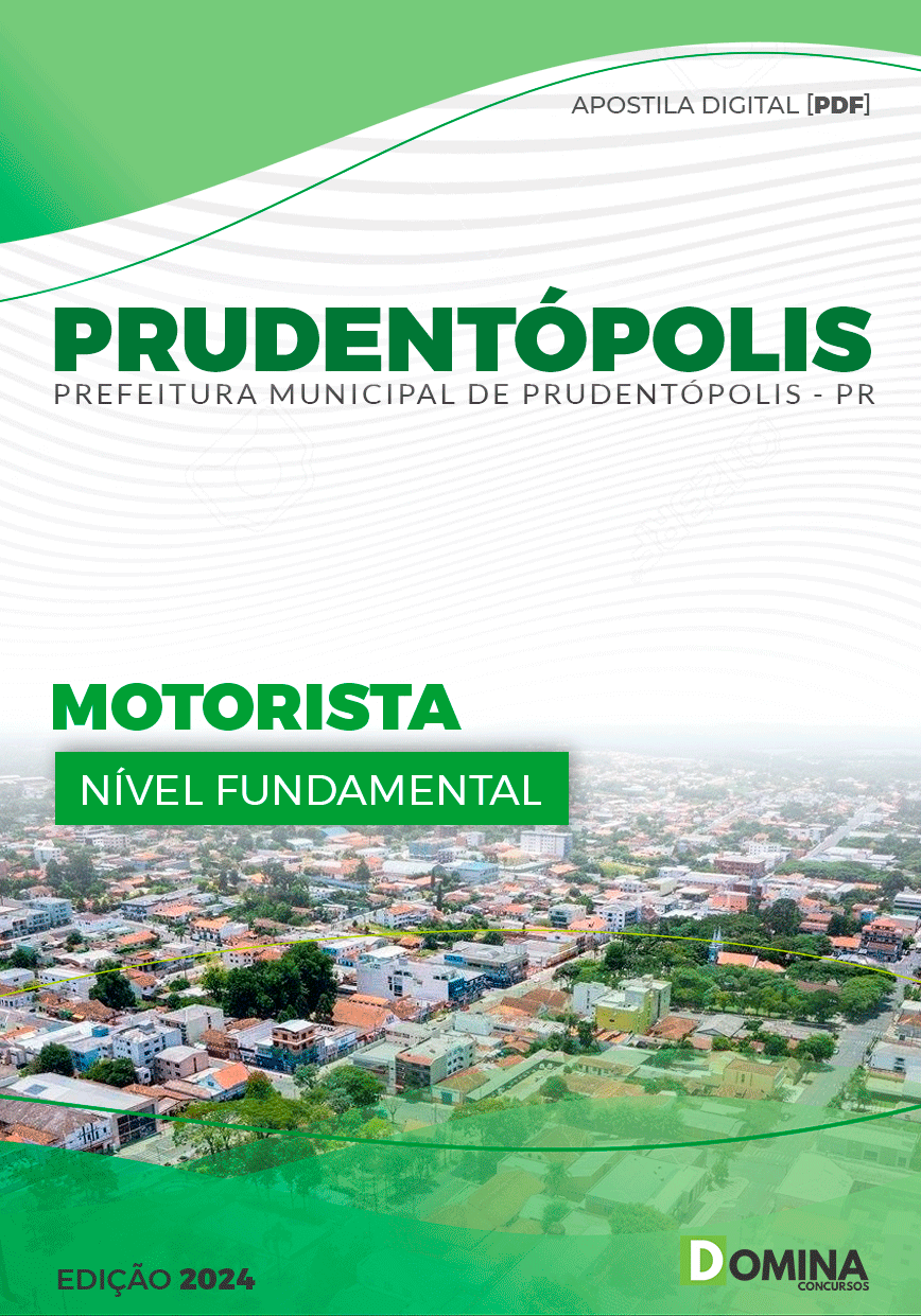 Apostila Pref Prudentópolis PR 2024 Motorista
