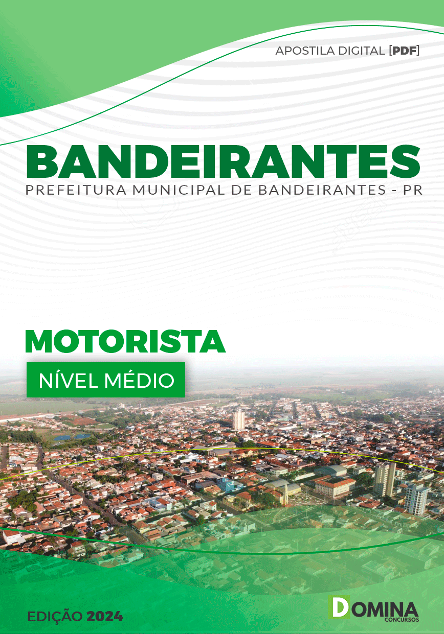 Apostila Pref Bandeirantes PR 2024 Motorista