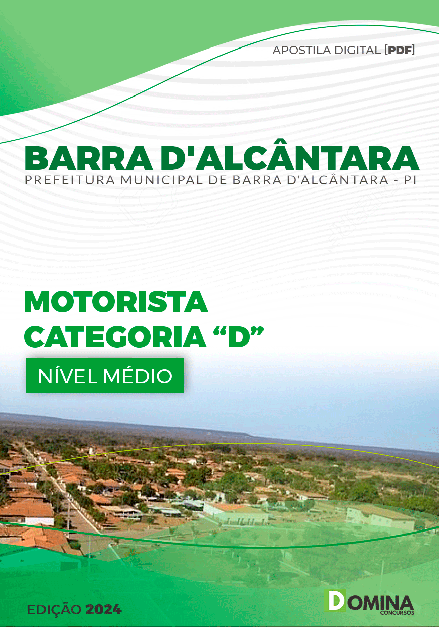 Apostila Pref Barra D'Alcântara PI 2024 Motorista Categoria D