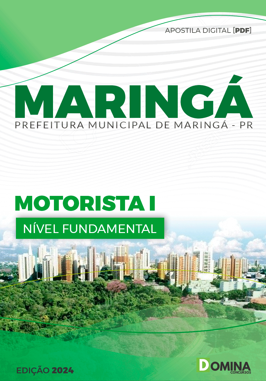Apostila Pref Maringá PR 2024 Motorista