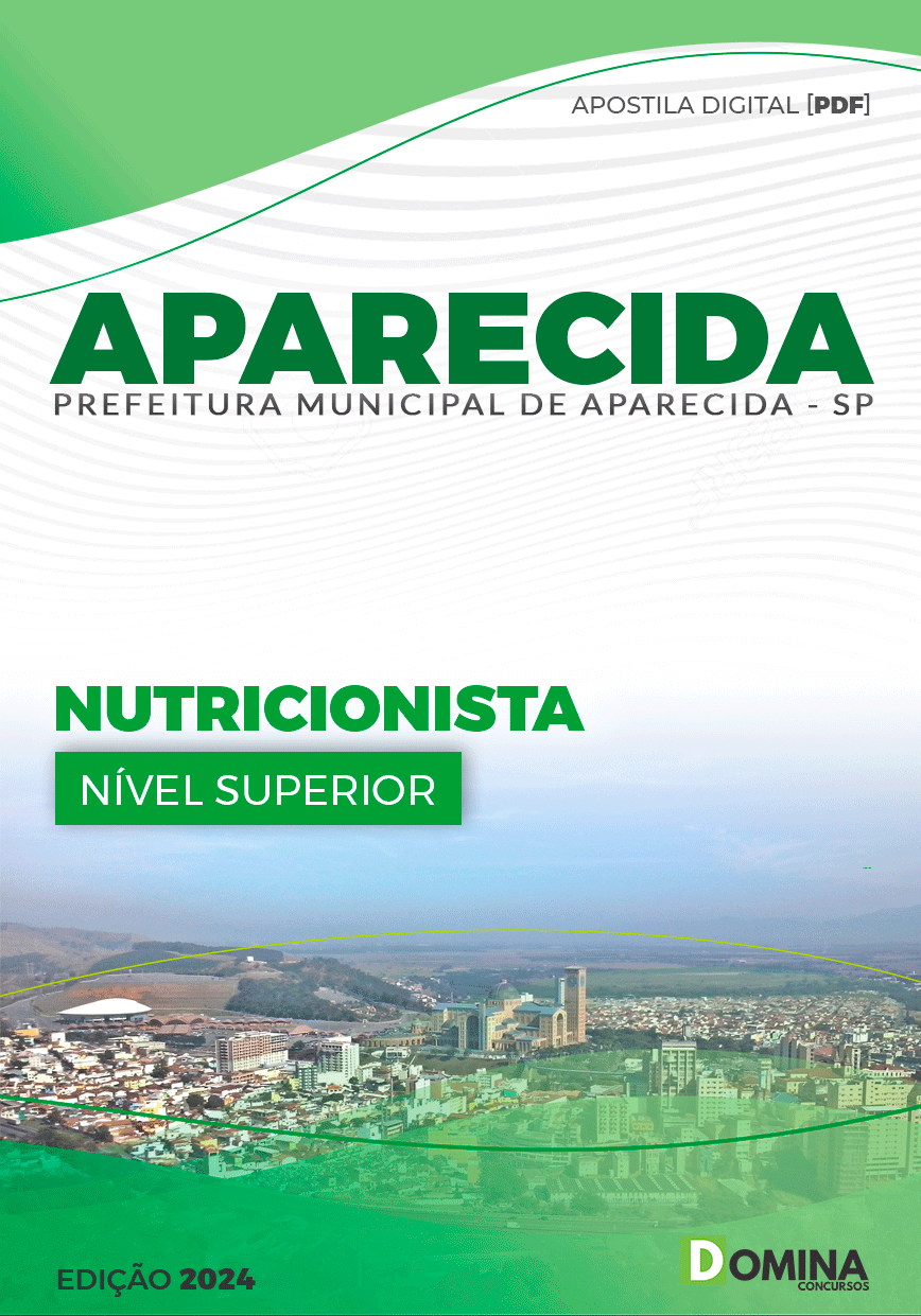 Apostila Pref Aparecida SP 2024 Nutricionista