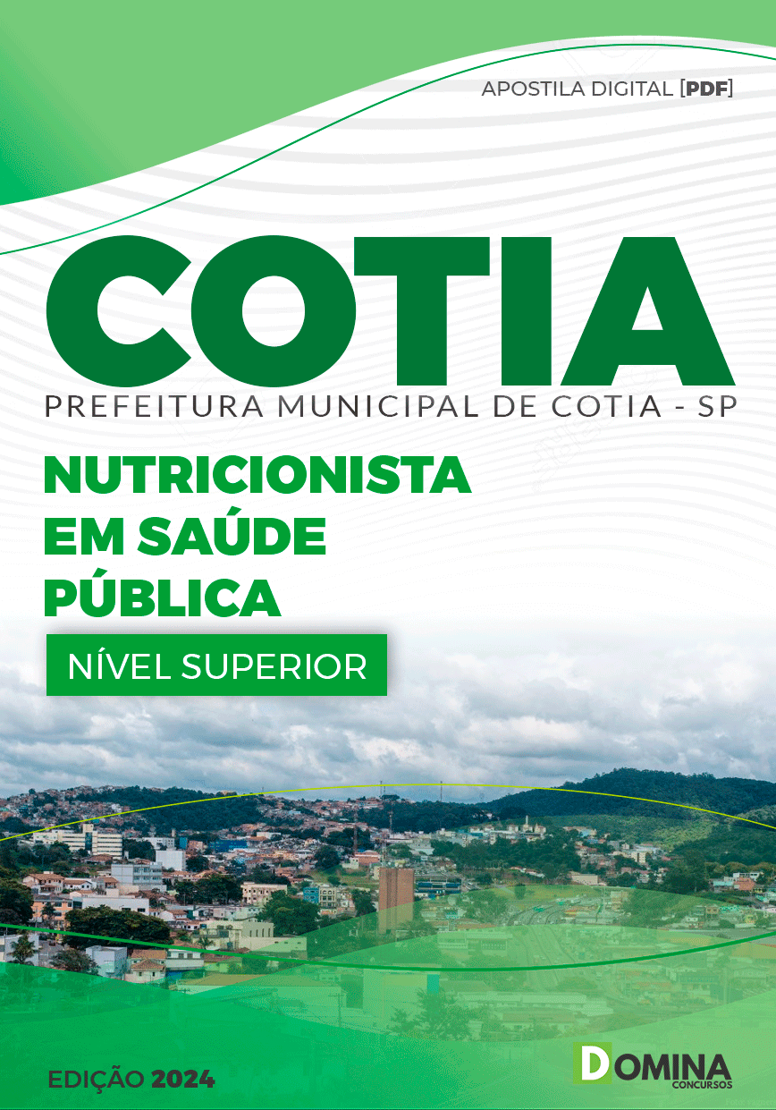 Apostila Concurso Pref Cotia SP 2024 Nutricionista