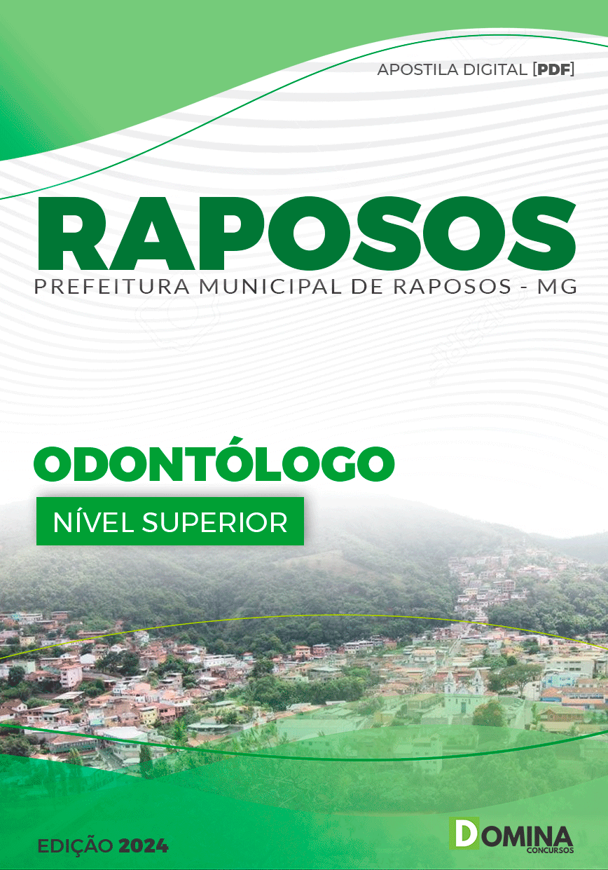 Apostila Pref Raposos MG 2024 Odontológico