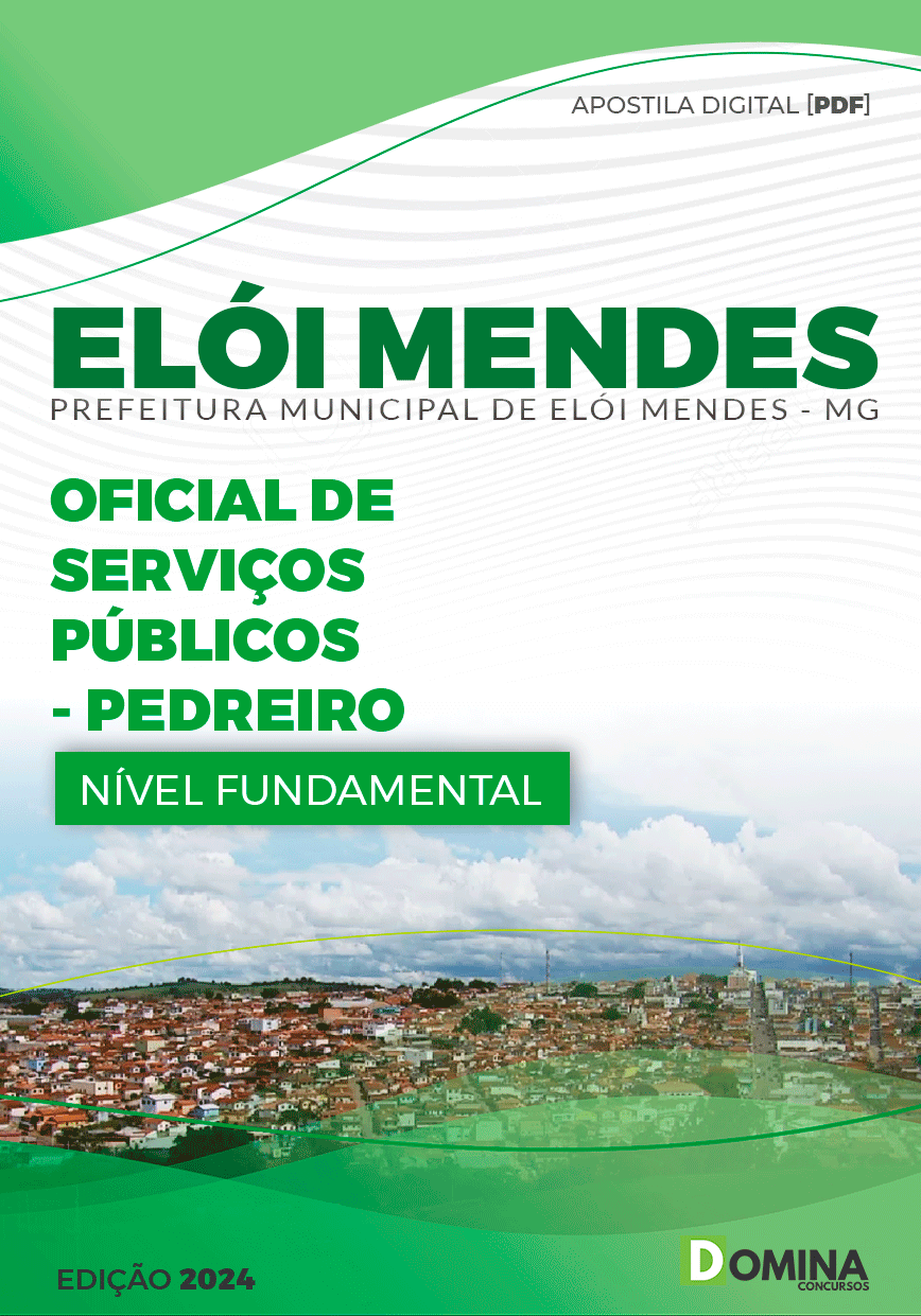 Apostila Pref Elói Mendes MG 2024 Pedreiro