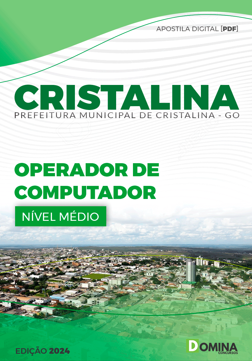 Apostila Pref Cristalina GO 2024 Operador Computador