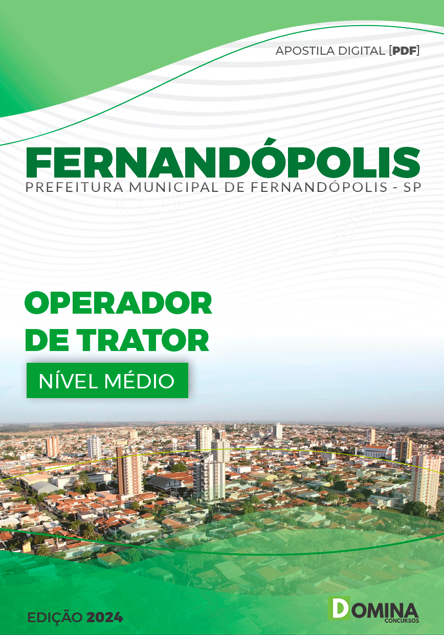 Apostila Pref Fernandópolis SP 2024 Operador de Trator