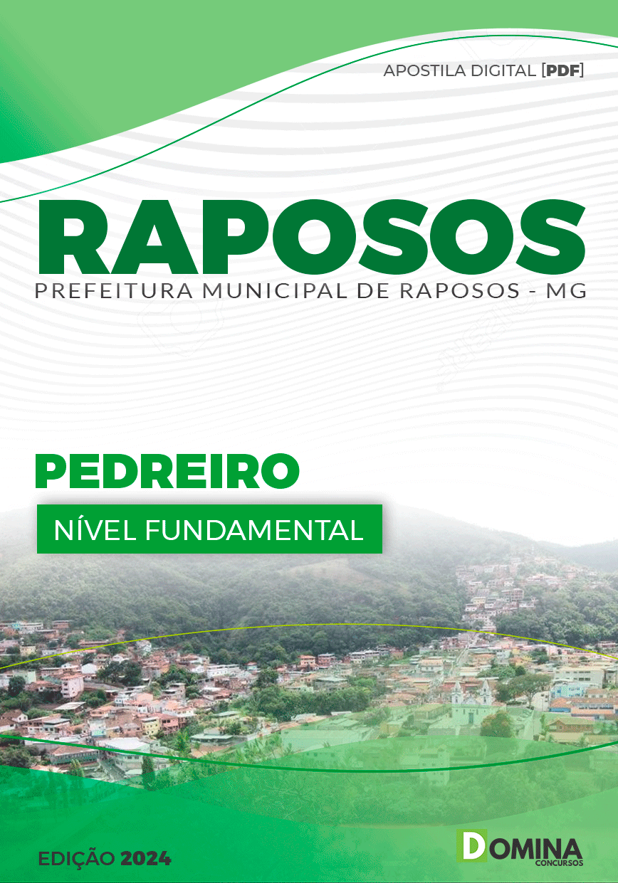 Apostila Pref Raposos MG 2024 Pedreiro