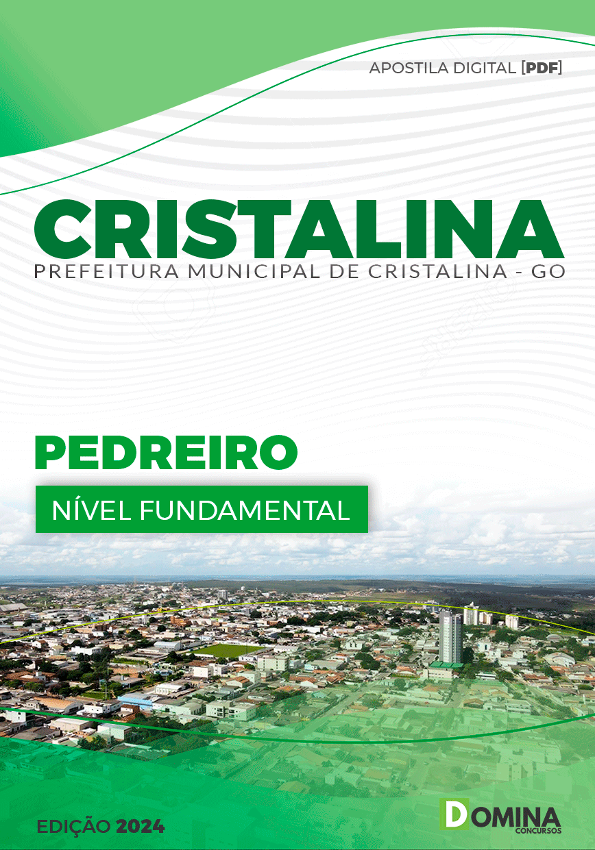 Apostila Pref Cristalina GO 2024 Pedreiro
