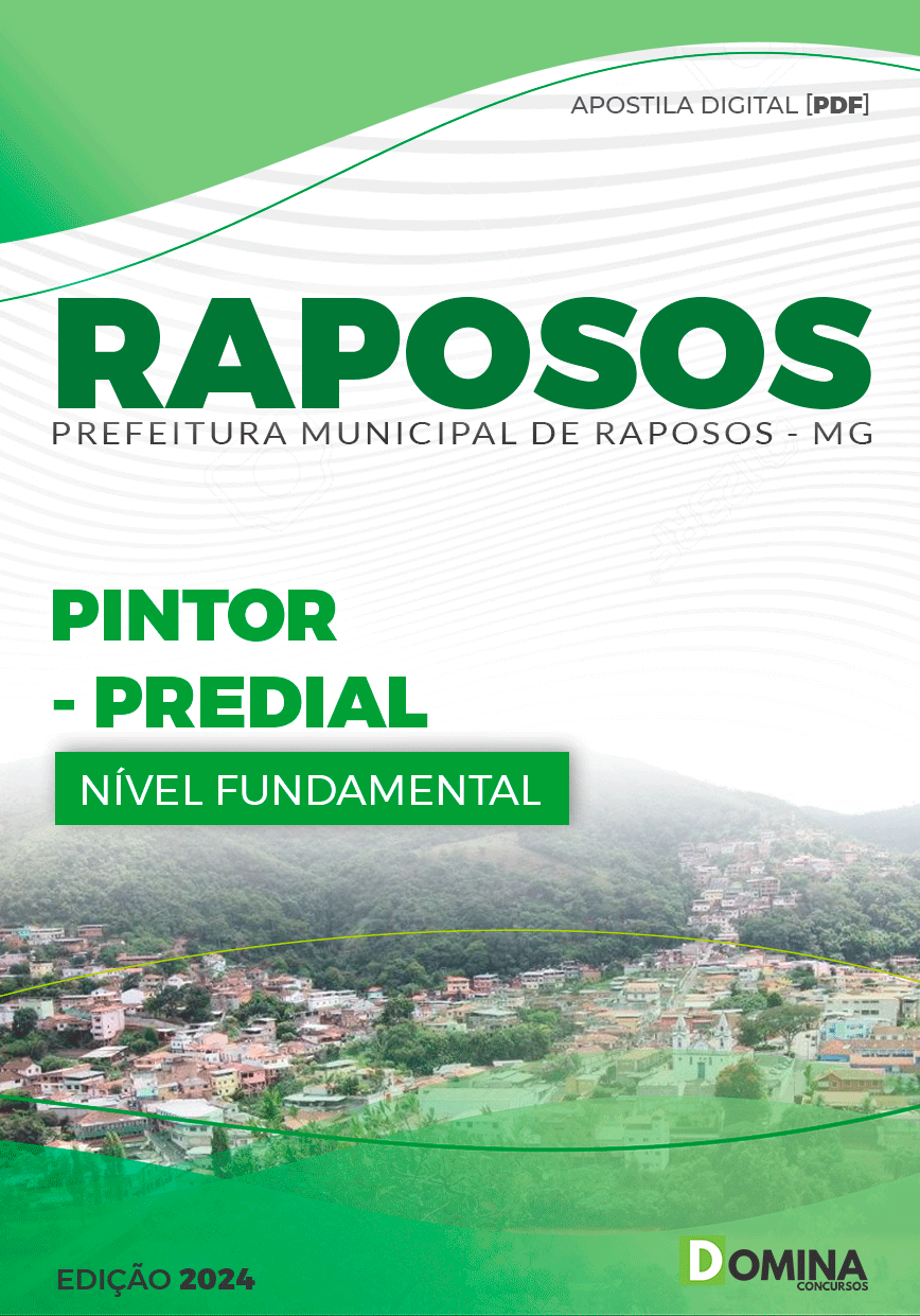 Apostila Pref Raposos MG 2024 Pintor Predial