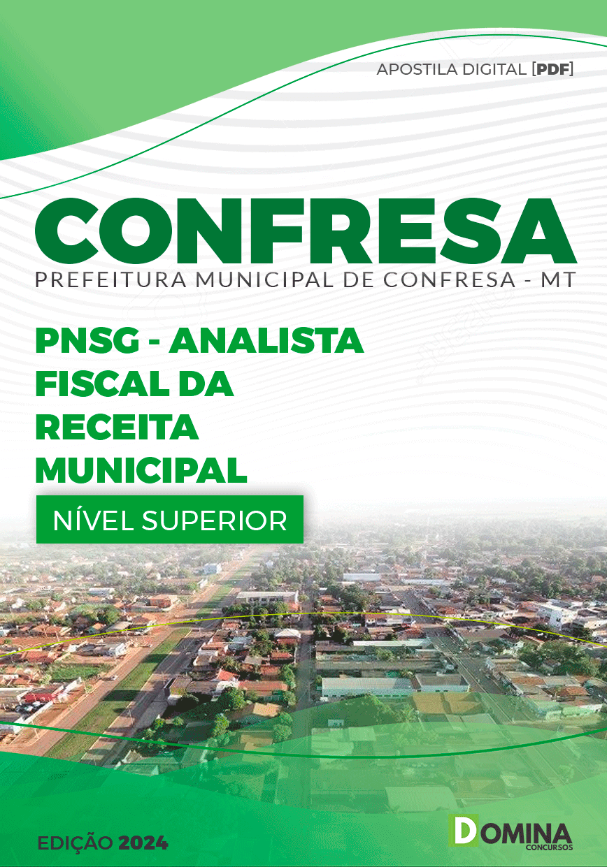 Apostila Pref Confresa MT 2024 Analista Fiscal Receita Municipal