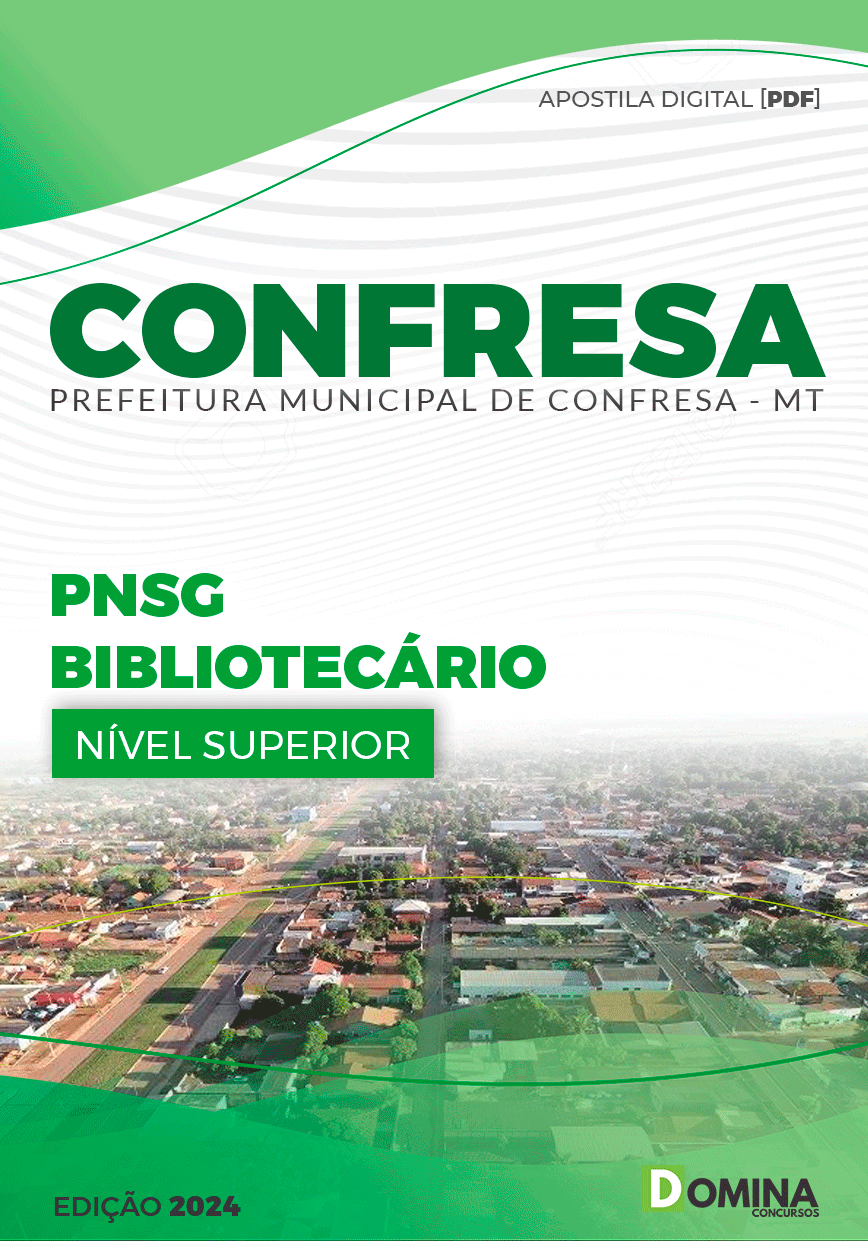 Apostila Pref Confresa MT 2024 Bibliotecário