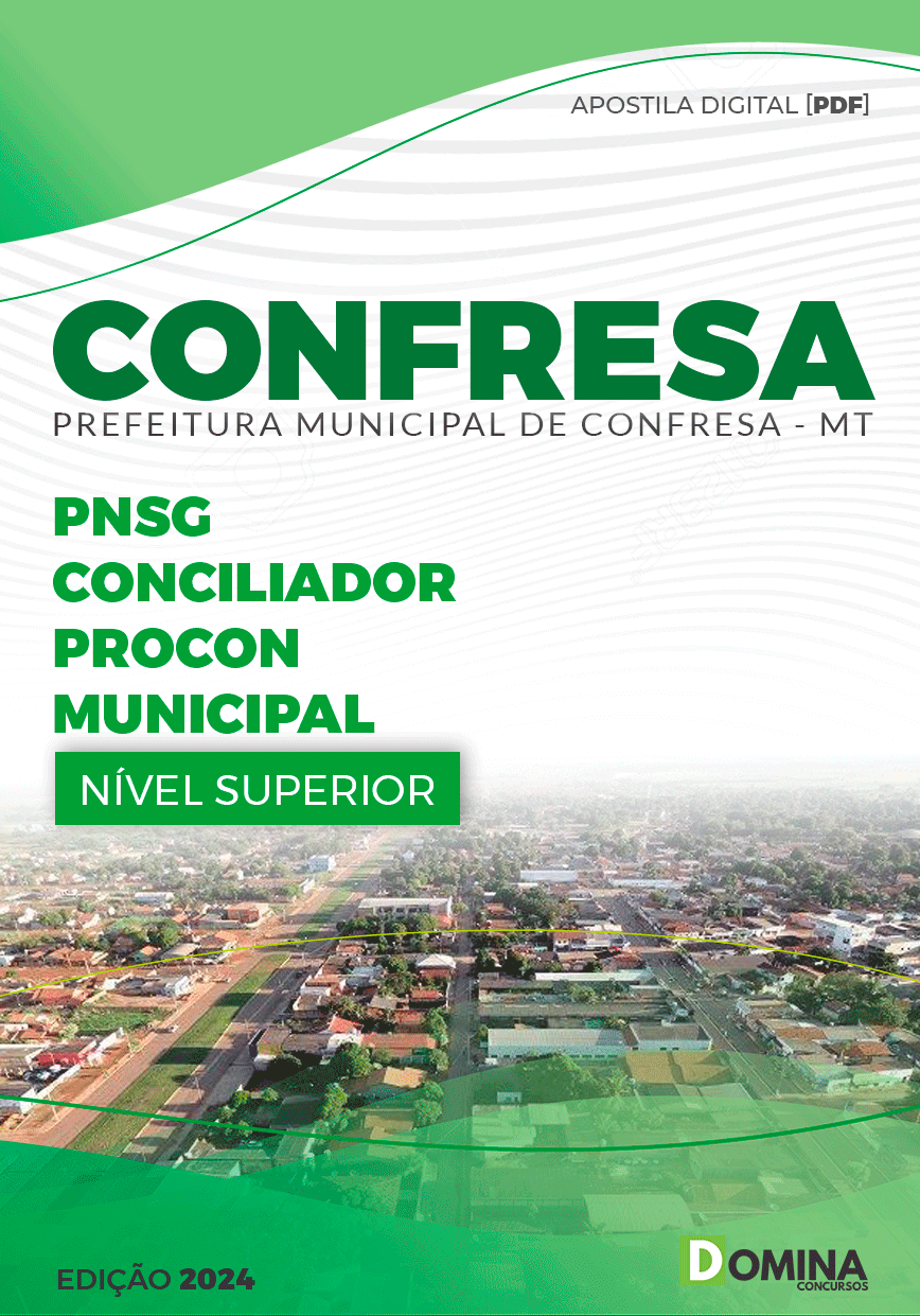 Apostila Pref Confresa MT 2024 Conciliador PROCON Municipal