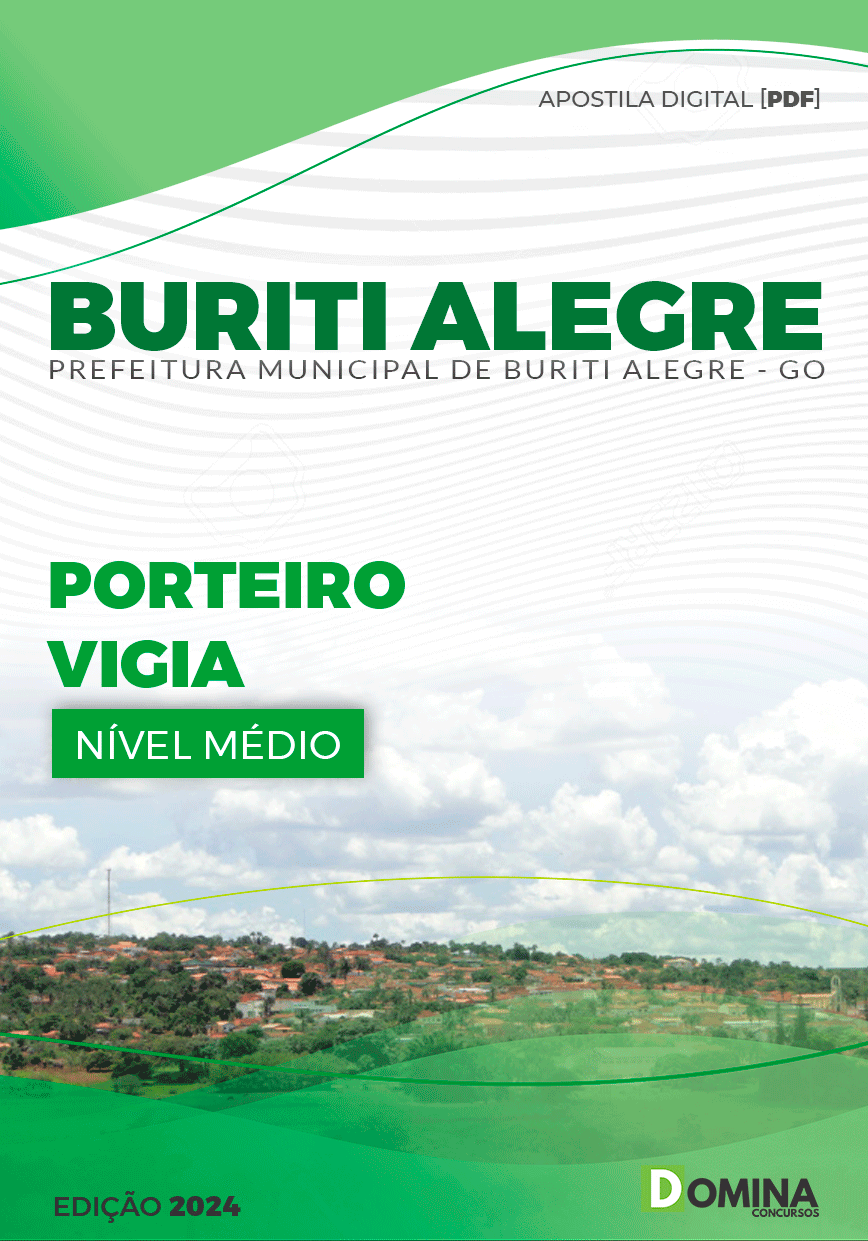 Apostila Pref Buriti Alegre GO 2024 Porteiro Vigia