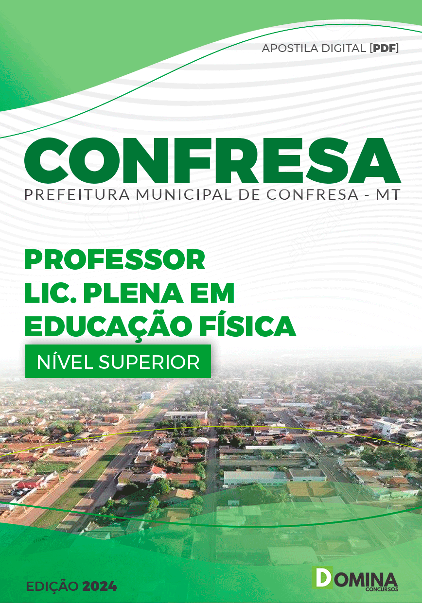 Apostila Pref Confresa MT 2024 Professor de Educação Física
