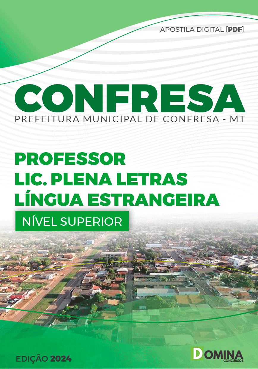 Apostila Pref Confresa MT 2024 Professor de Língua Estrangeira