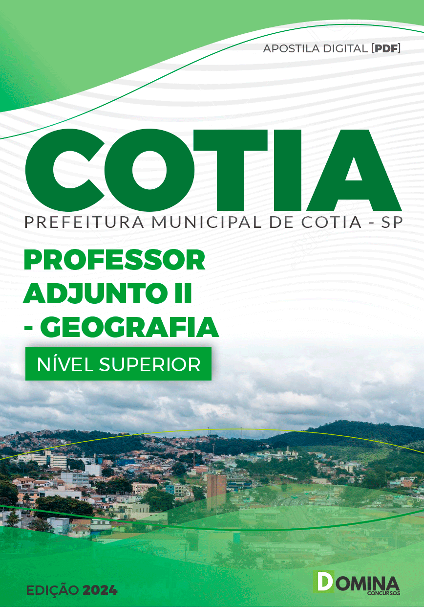 Apostila Pref Cotia SP 2024 Professor II Geografia